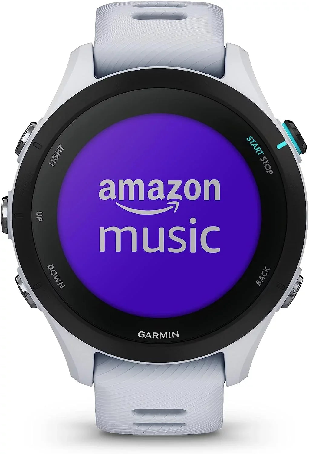 Garmin Forerunner 255S Music, Smaller  Running Smartwatch with Music, Advanced Insights, Long-Lasting Battery, Whitestone with Charging Base,  Car/Wall Adapters & 6Ave Cleaning Kit