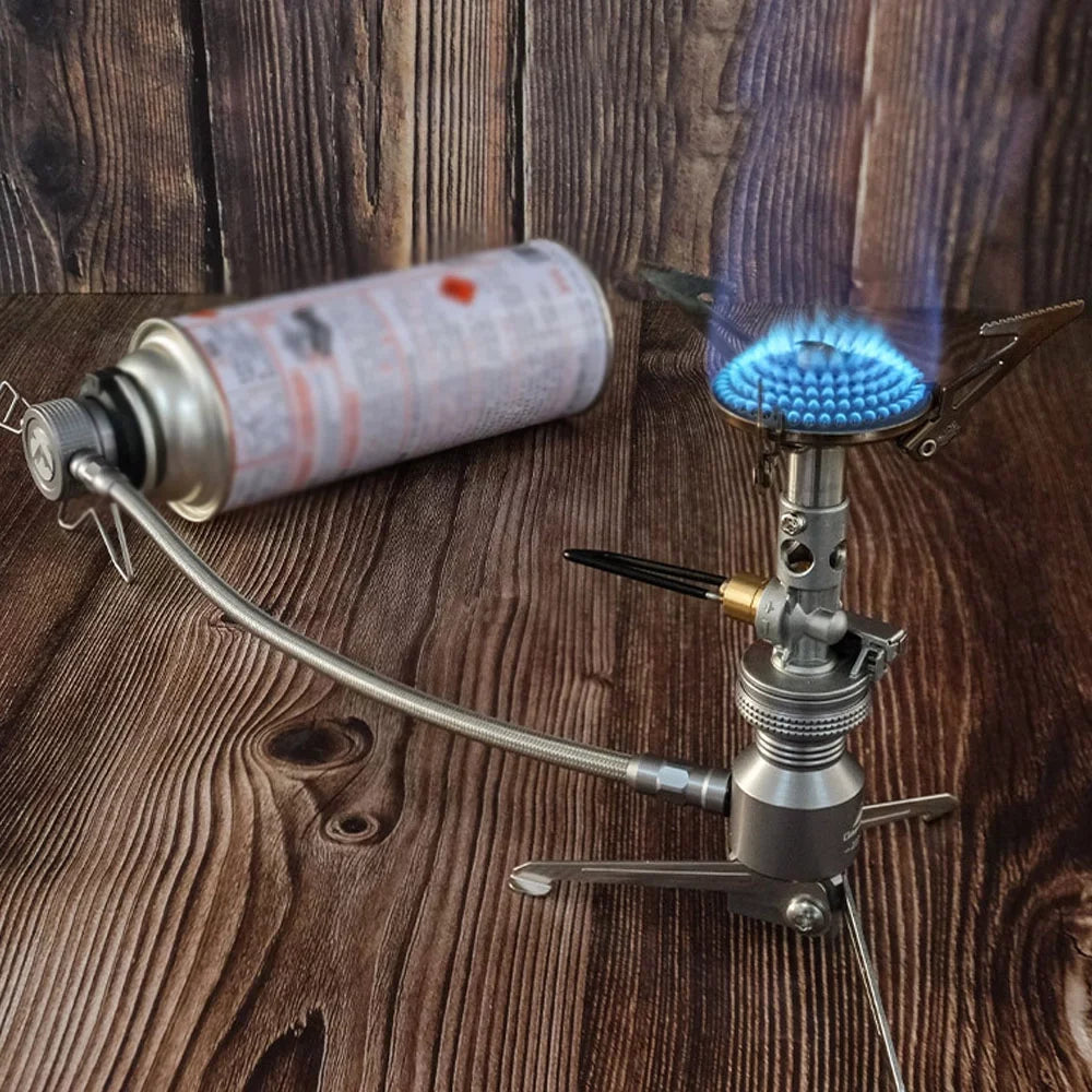 Portable Camping Stove Connector, Tripod Butanes Canister Adapter Cooking Equipment for Camping