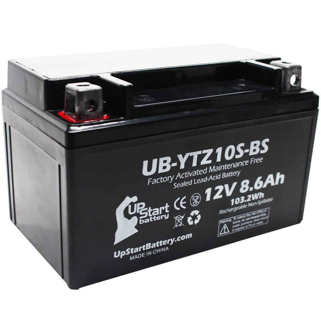 5-Pack UpStart Battery Replacement for 2010 Yamaha Maxam 250CC Factory Activated, Maintenance Free, Scooter Battery - 12V, 8.6Ah, --
