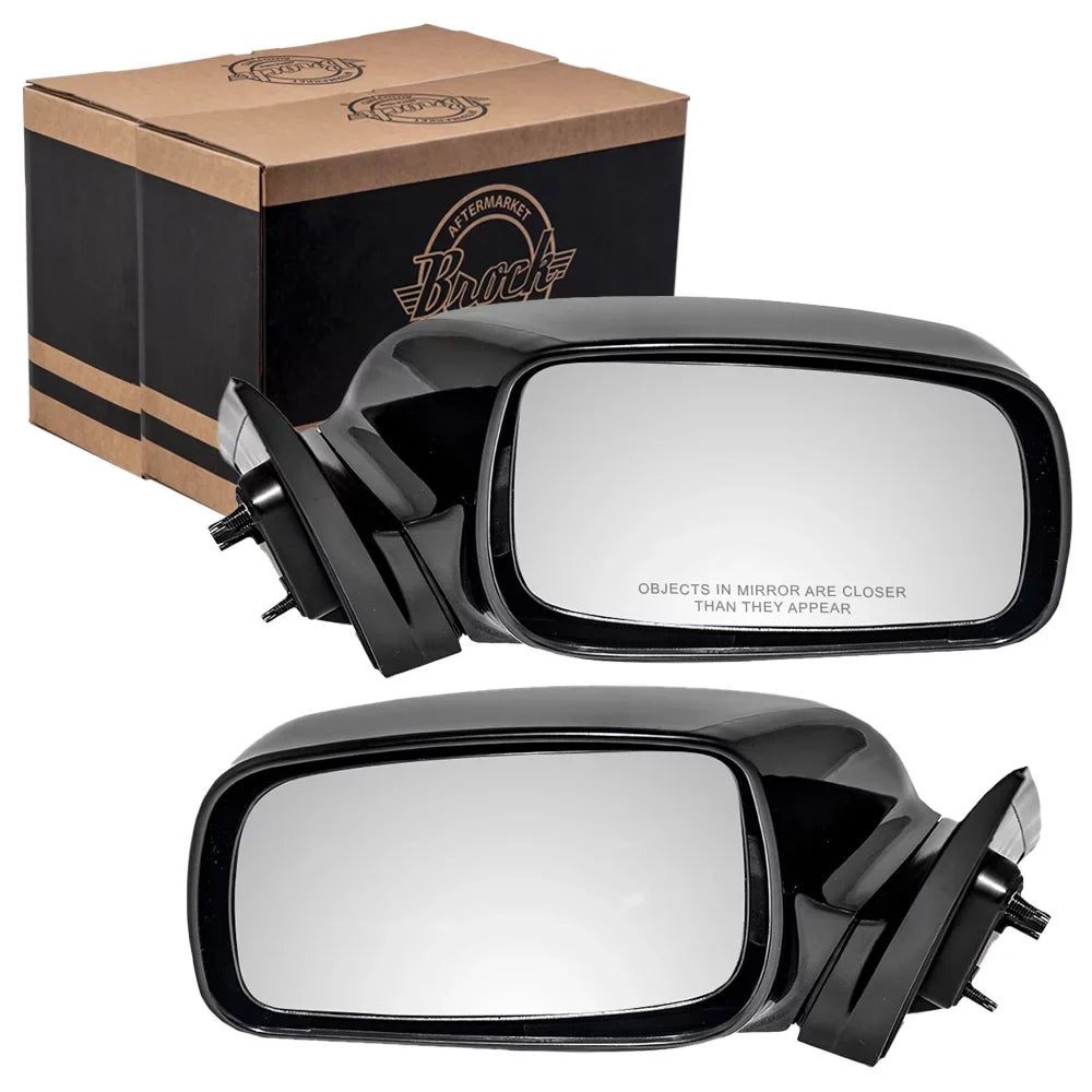 Brock Replacement Driver and Passenger Power Side View Mirrors Ready-to-Paint Compatible with 2007-2011 Camry -33620- 87910-06190-
