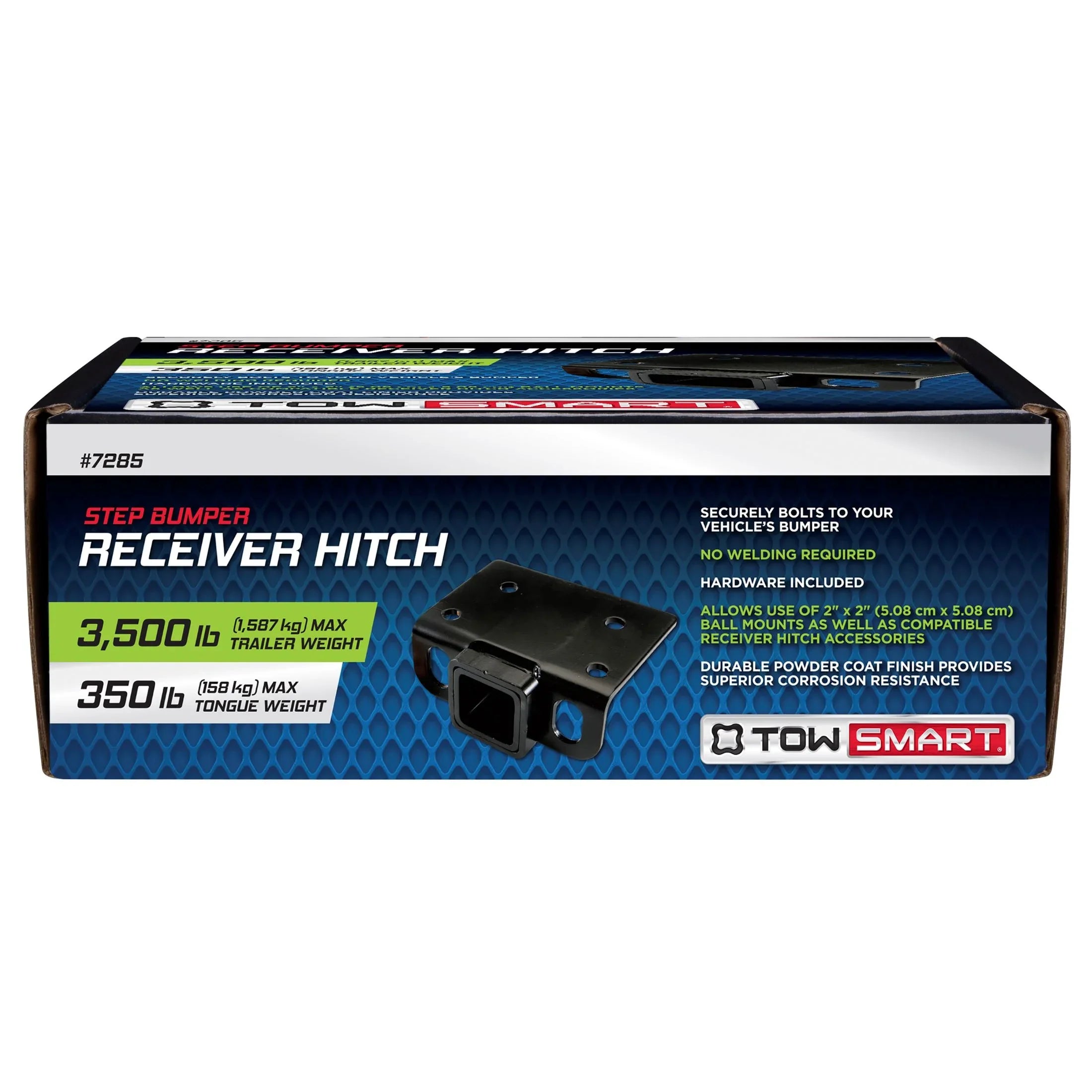 TowSmart 7285 Class  Step Bumper Receiver Hitch 2" Receiver Opening, Black