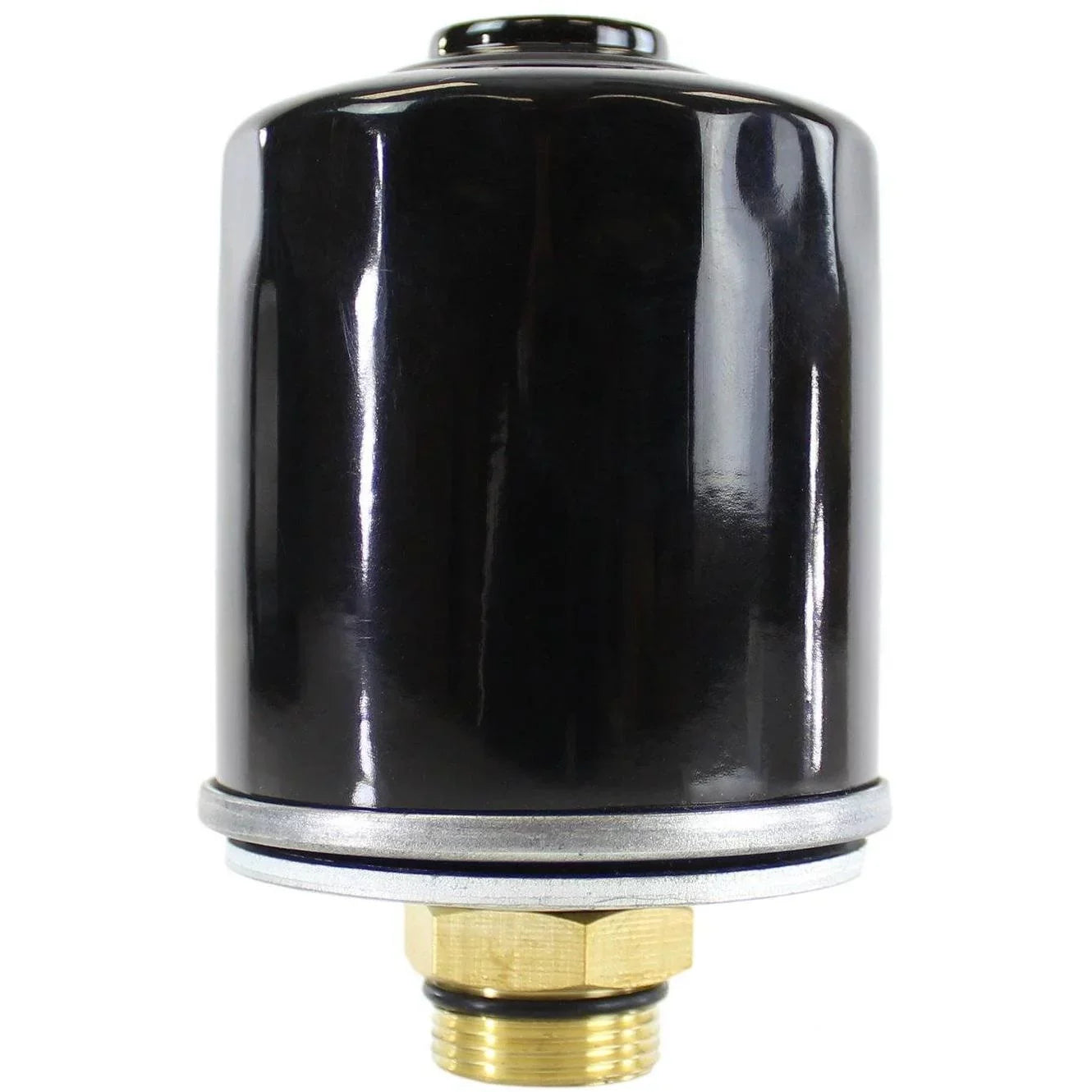 Carbon Exhaust Filter for  Series and Mastercool 3CFM & 6CFM Vacuum Pumps -  Fitting Carbon Filter with Silicone Seal - Premium, Easy-to-Install, Universally Compatible Black Carbon Filter