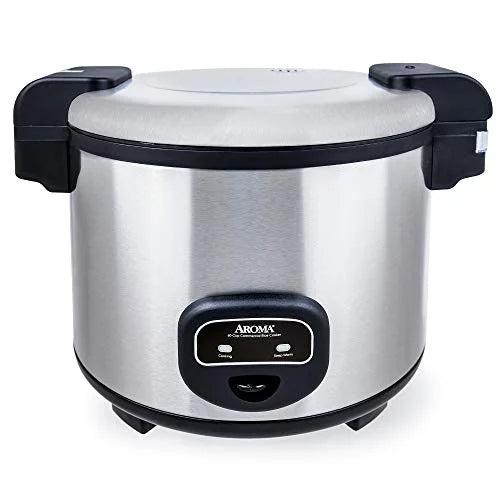 Aroma Housewares 60-Cup (Cooked) (30-Cup ) Commercial Rice Cooker, Stainless Steel Exterior (-1130S)