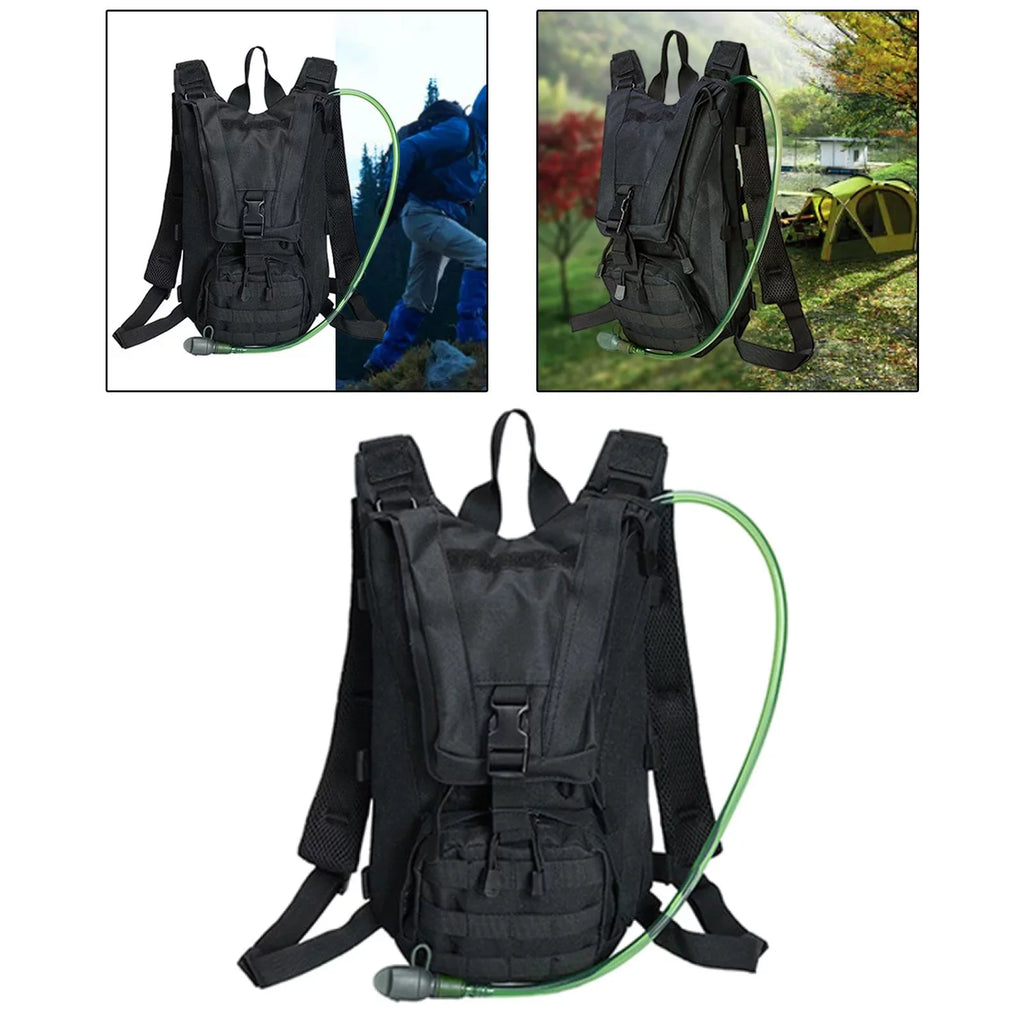 Adventure Water Bladder Backpack Pack Daypack Rucksack Haversack for Mountaineering Traveling Hiking Climbing Jogging Black