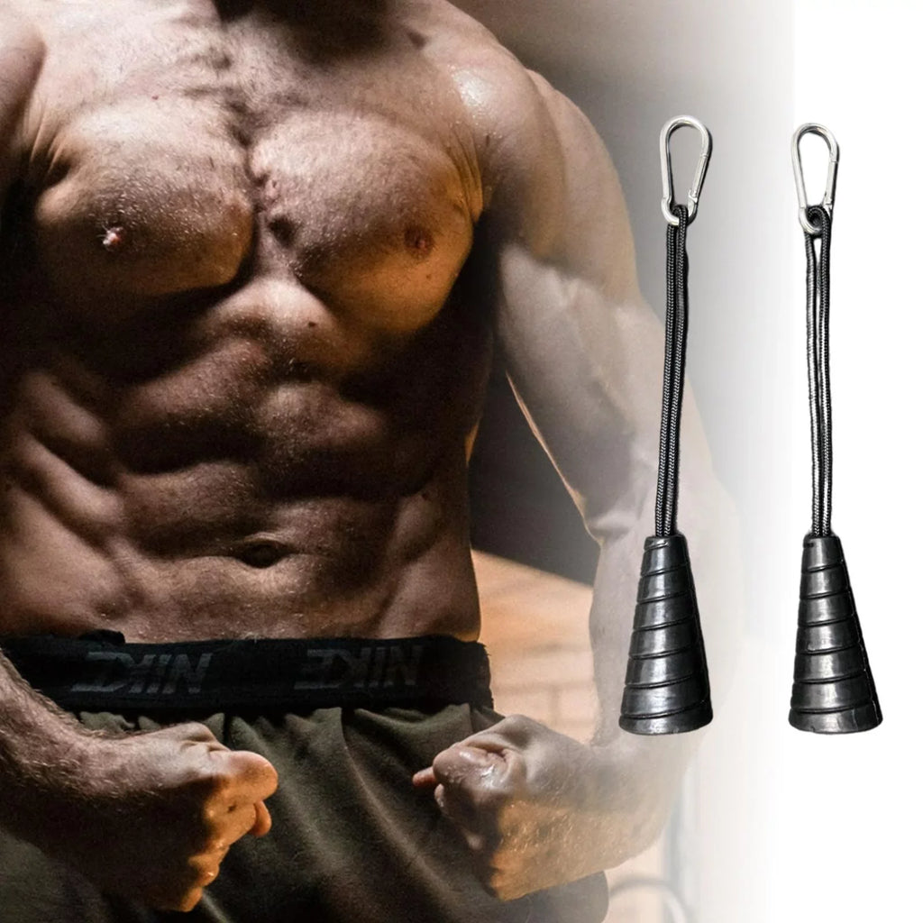 Gym Cable Attachments, Tricep Pulldown Rope,Handles, Weight Fitness Workout Accessories - single