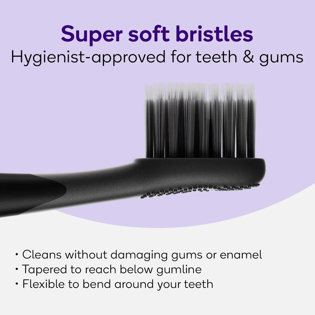 Burst Pro Sonic Toothbrush, Rechargeable Electric Toothbrush, Pressure Sensor, Black