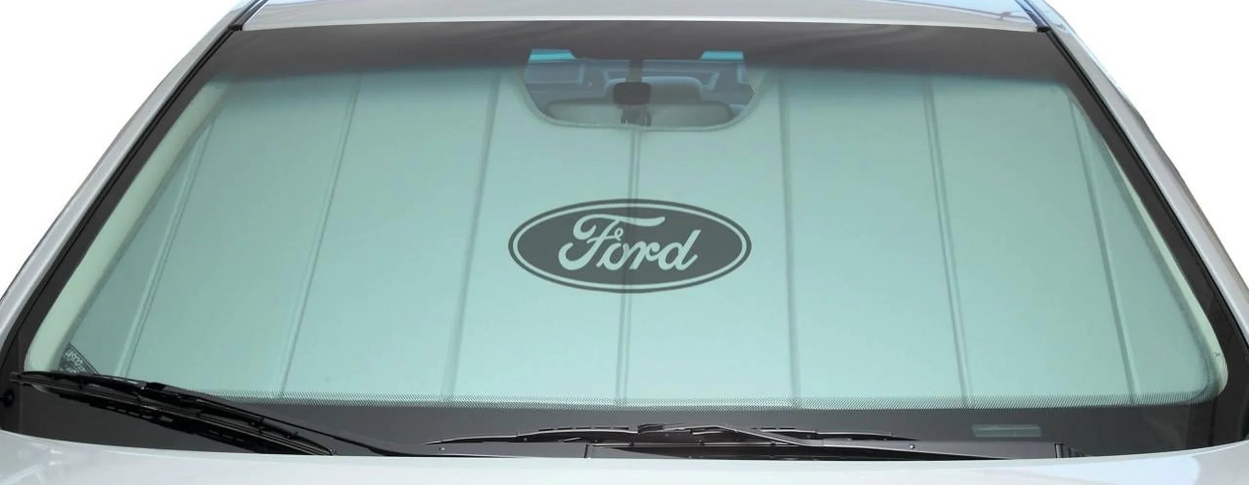 Covercraft  Custom Sunscreen with Black Ford Oval logo for 2015-2019 Ford Transit-150, 2015-2019 Transit-250, 2015-2019 Transit-350, 2015-2019 Transit-350  |  | Silver