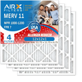 12x12x1 Air Filter  11 Comparable to  1000,  1200 &  7 Electrostatic Pleated Air Conditioner Filter 4 Pack  Premium  Made 12x12x1 Furnace Filters by     .