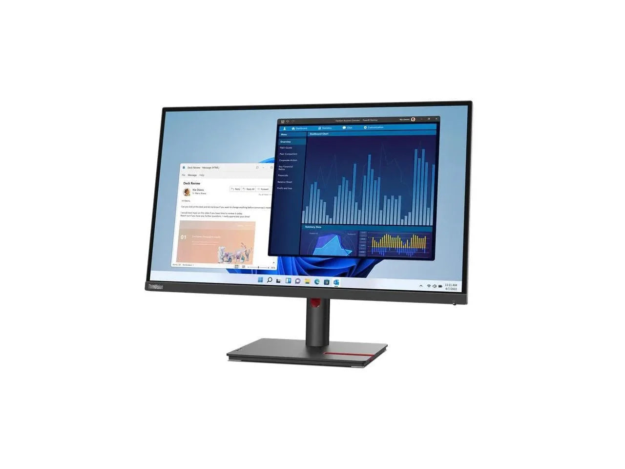 Lenovo ThinkVision T27p-30 27" 4K   Monitor - 16:9 - Black - 27" Class - In-plane Switching () Technology - 3840 x 2160 - 1.07 Billion Colors - 350 Nit - 4 ms - 60 Hz Refresh Rate -