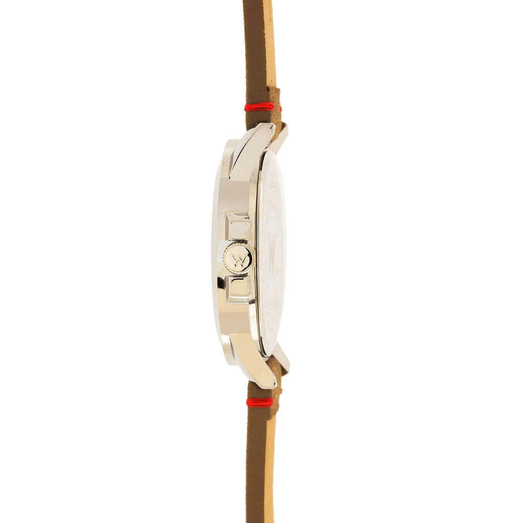 Wrangler 48mm Black Dial, Beige Strap Watch
