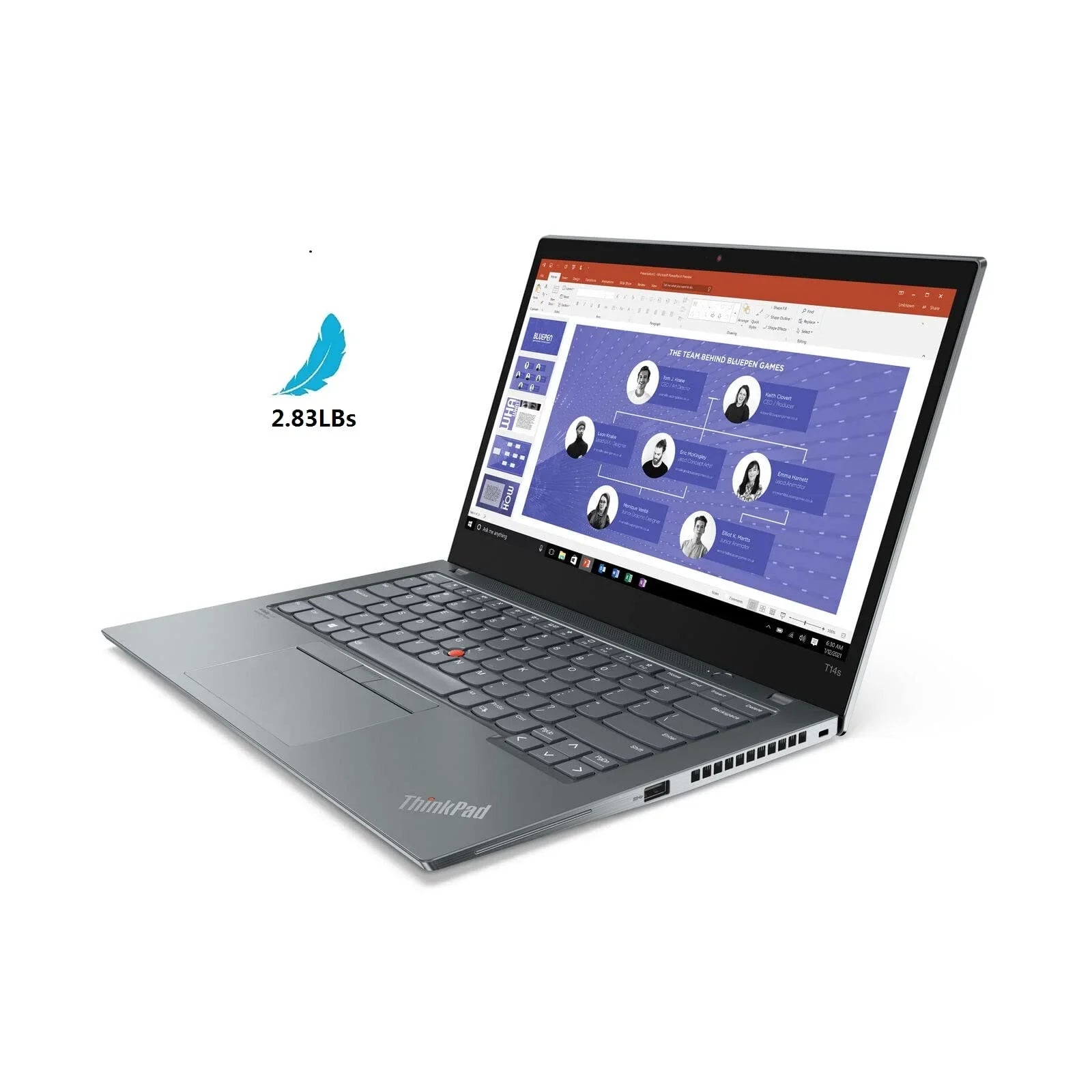 Lenovo Premium Thinkpad T14s Gen2 Biz Laptop: 14"   Touch Display | 11th Gen Intel Core i7-1165G7 | 16GB  | 2TB  | Backlit- | -Reader | WiFi-6 | Thunderbolt | Win11 Pro |