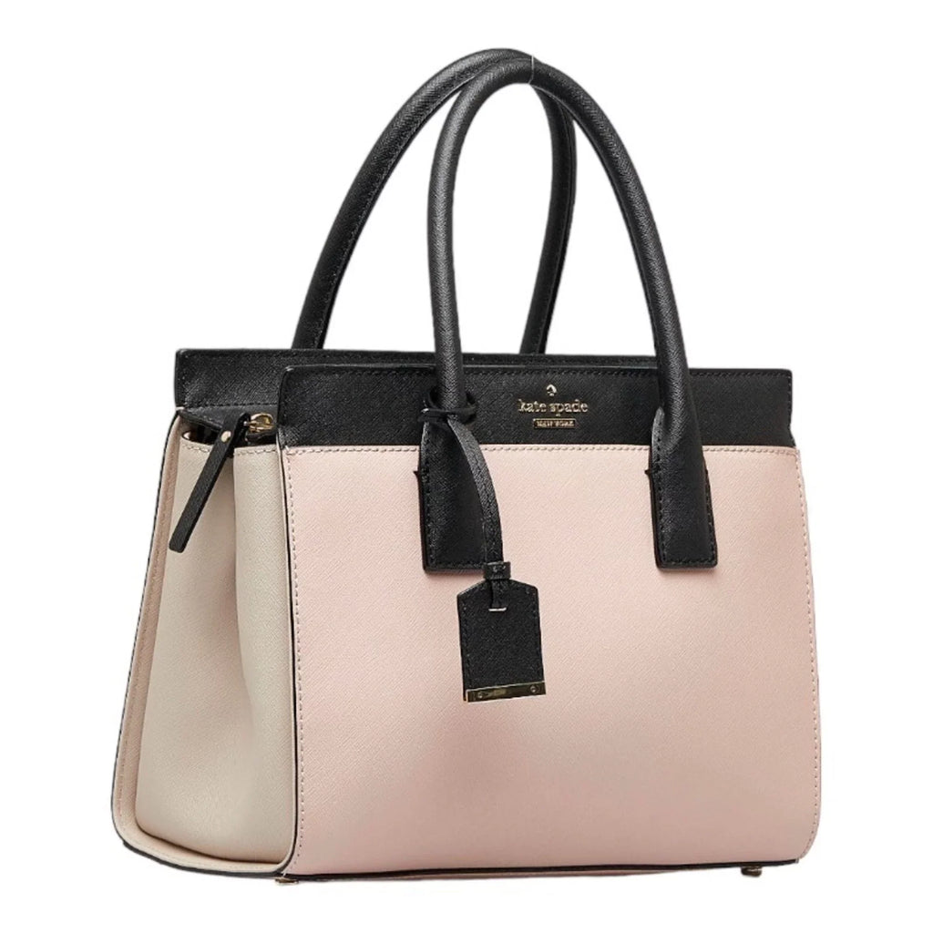 Pre-Owned Kate spade     handbag  pink black leather ladies Spade (Good)