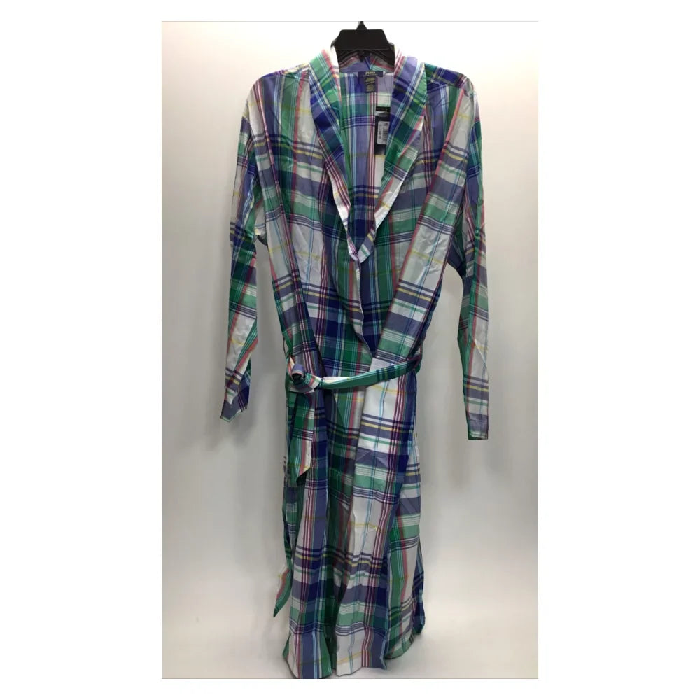 Polo Ralph Lauren Conley Plaid Woven Robe House Coat, Multi, /