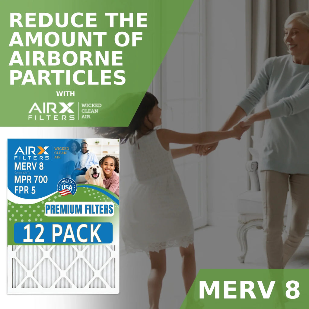16x20x1 Air Filter  8 Rating, 12 Pack of Furnace Filters Comparable to  700 &  5 - Made in  by     .