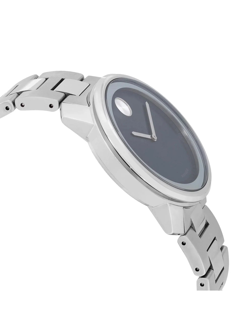 Movado Bold 42mm Stainless Steel Dark Blue Dial Quartz Mens Watch 3600423
