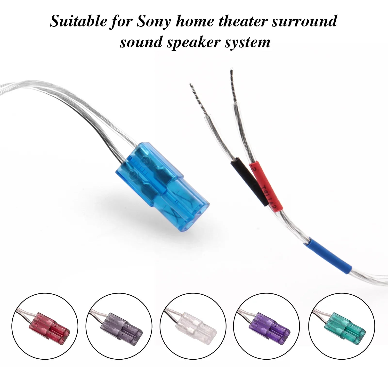 6 Pcs New Universal Replacement Speaker  Cables for Sony Speakers Home Theater Soundbar