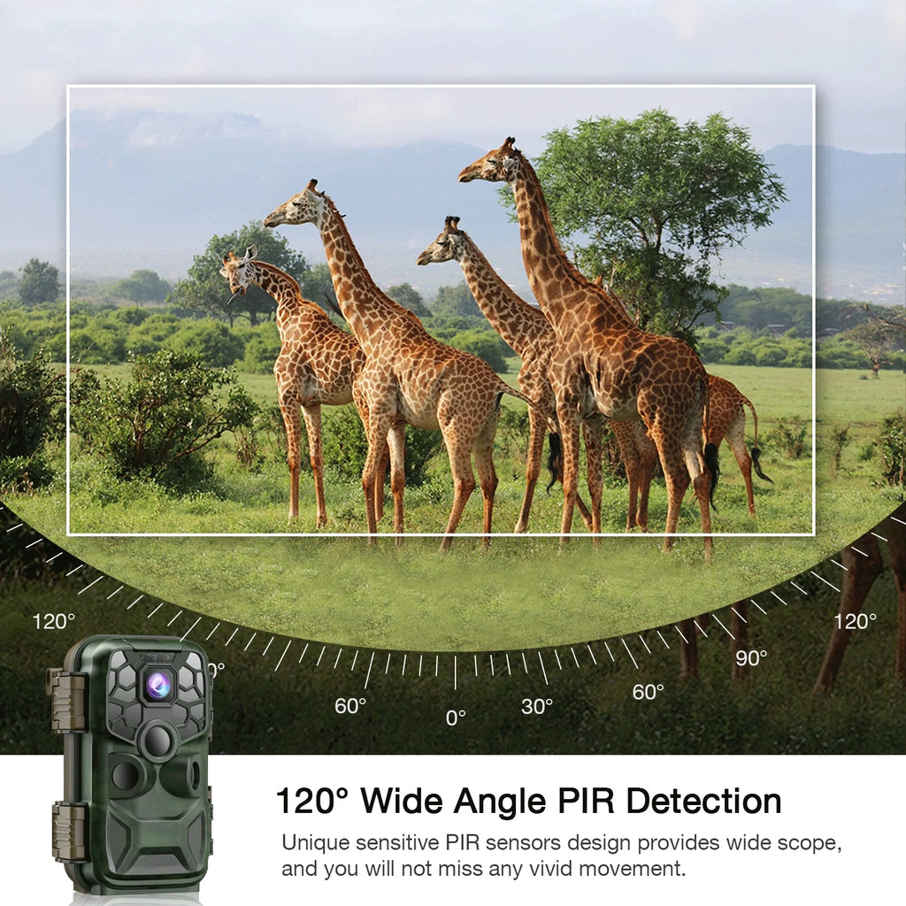 42MP Native 4K 30fps Trail Game Camera WiFi Bluetooth Hunting Deer Camera with Night Vision 3  Sensor Waterproof  Motion Activated 120° Wide Angle Trail Cam for Wildlife Monitoring
