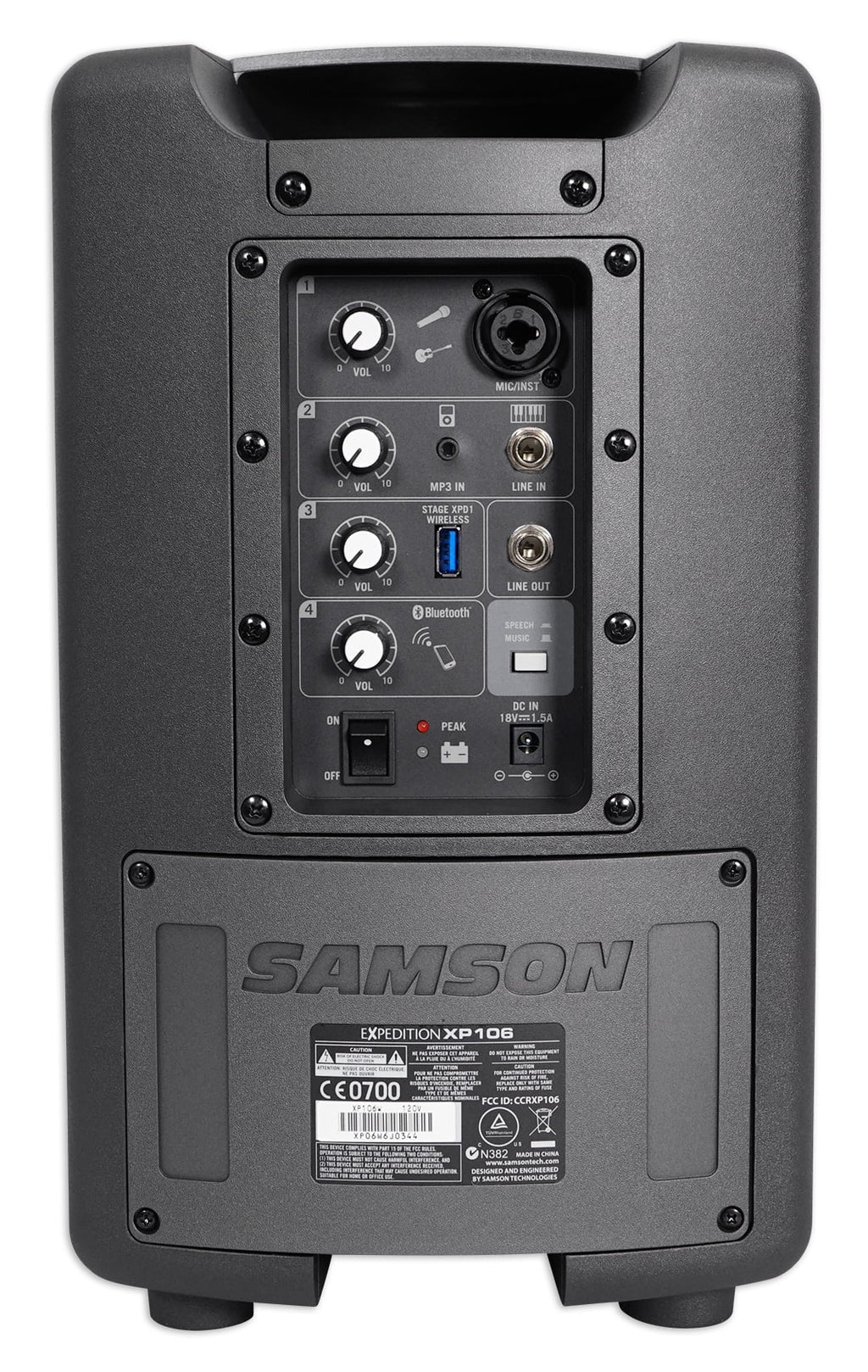 Samson 6" Portable Rechargeable Speaker+Mic For Workout, Yoga, Spin, Fitness