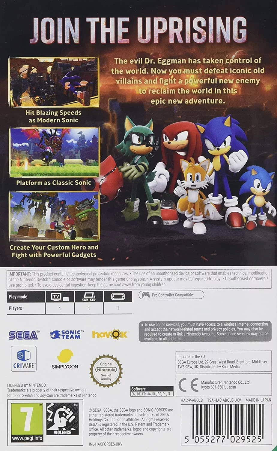 Sonic Forces (Nintendo Switch)