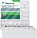 Filterbuy 20x20x4  13 Pleated   Furnace Air Filters (3-Pack)