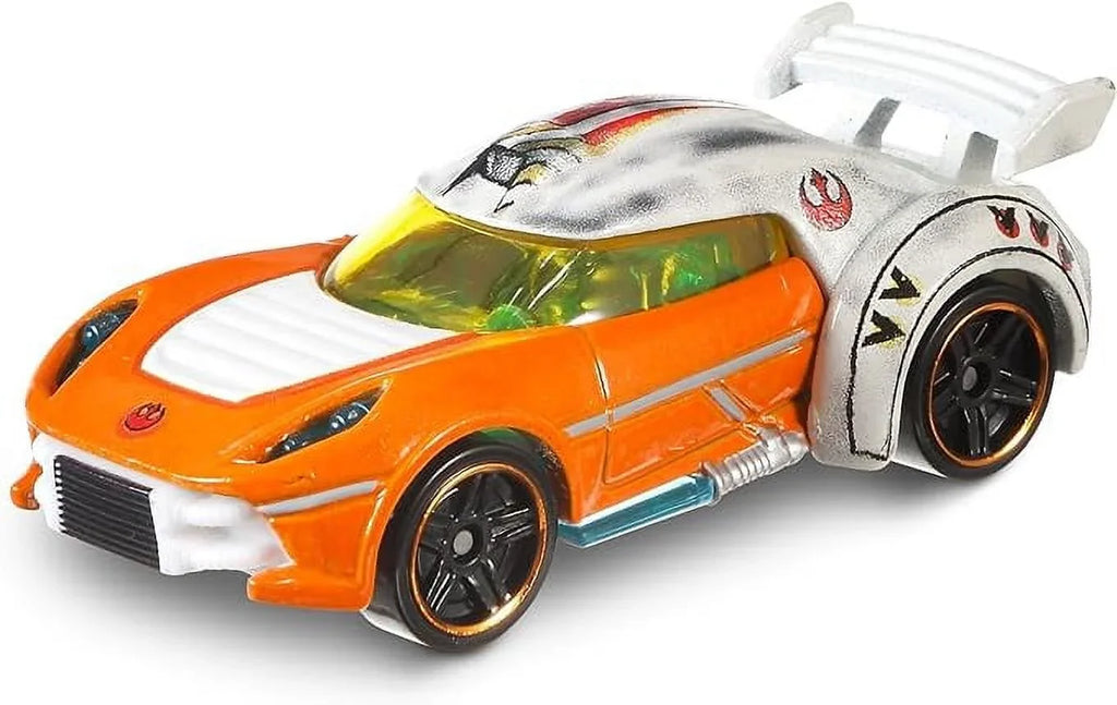 Hot Wheels Star Wars Rogue One Character Car, Luke Skywalker (-Wing Gear)