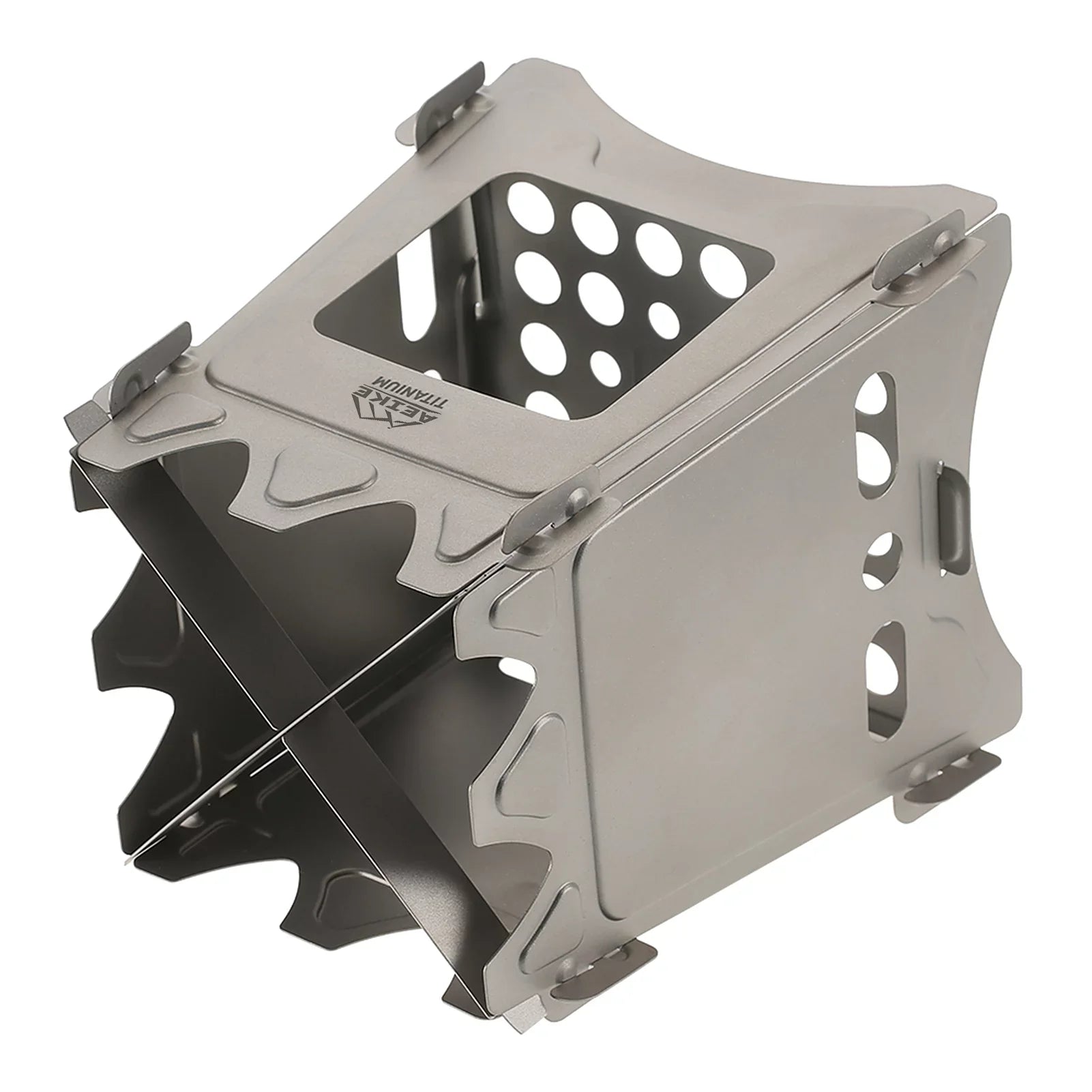 Aeike Camping Wood Stove Portable Folding Lightweight Wood Burning Backpacking Stove for Survival Cooking Picnic