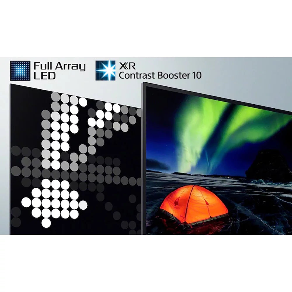 Sony  85"  4K Ultra  Full Array  Smart  (2021 Model) with Deco Gear Soundbar and Subwoofer Bundle Plus Complete Mounting and Streaming Kit for  Series ()