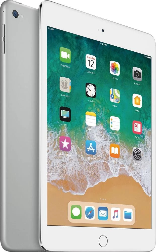 Restored Apple iPad Mini 4 128GB Silver Wi-Fi / (Refurbished)