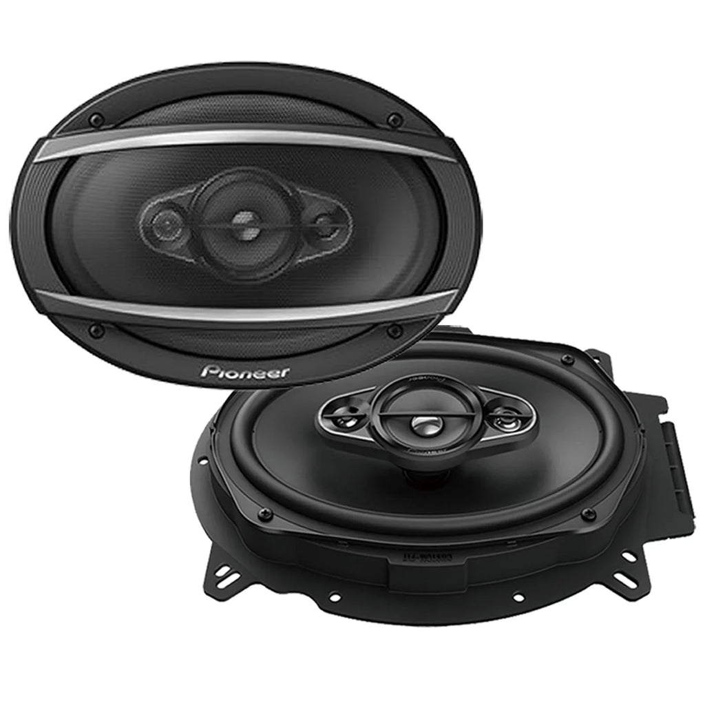2DIN  Car Stereo Receiver, touchscreen with Pyle License Plate Mount Rear View Color Camera, Pioneer 6.5" 2-Way  250W, Pioneer 6"x9" 420W 3-Way  & Enrock 16G 50'  Wire