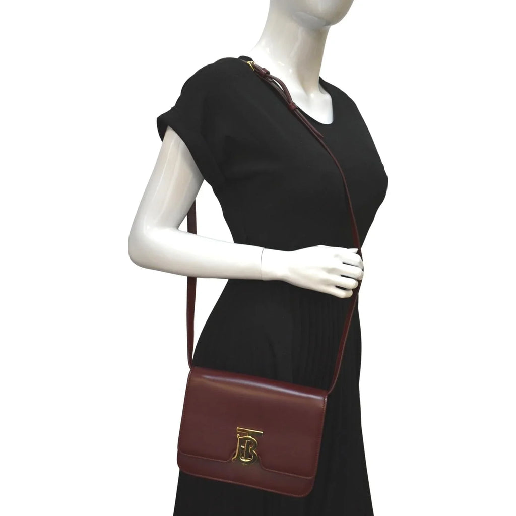 Pre-owned  Tb Lola Leather Shoulder Bag Red