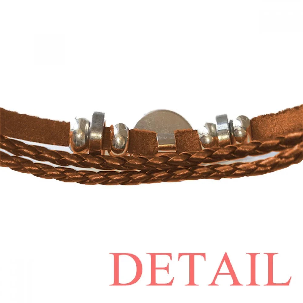 Service Cashier Supermarket Checkout Bracelet Wristband Leather Jewelry Ornament