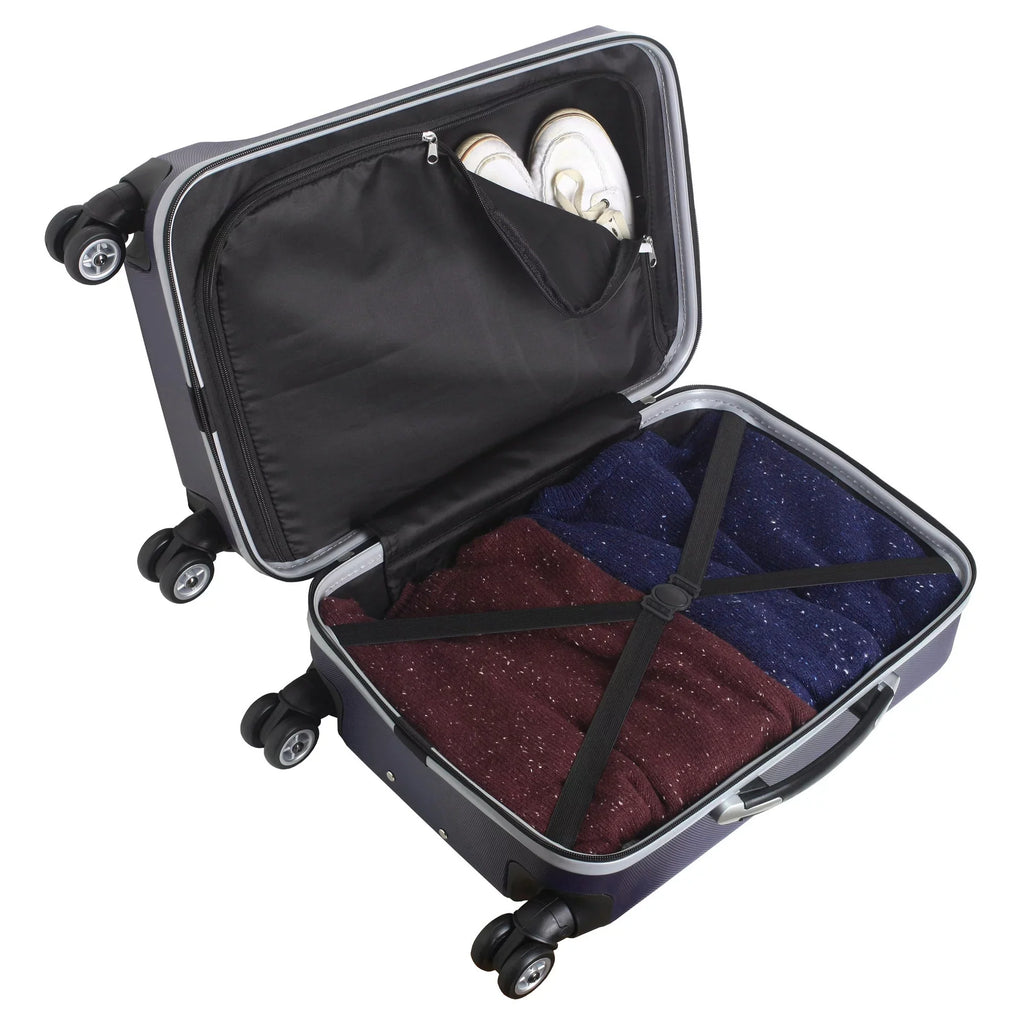 Navy Atlanta Hawks 21" 8-Wheel Hardcase Spinner Carry-On Luggage