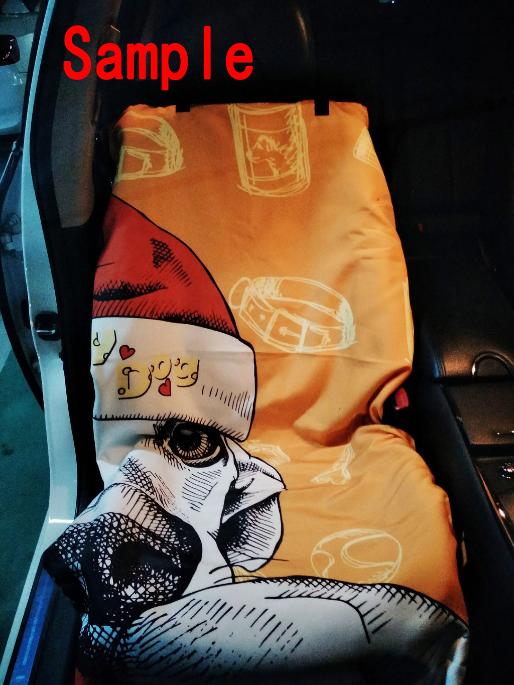Purple Fluorescence Skull Pet Car Seat Cover Dog Car Seat Mat Hammock Cargo Mat Trunk Mat For Cars Trucks and  54x60 inches