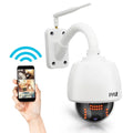 .5 - Weatherproof  Hi-Res  Camera - 4x Optical Zoom Outdoor WiFi Cam with Built in 32g