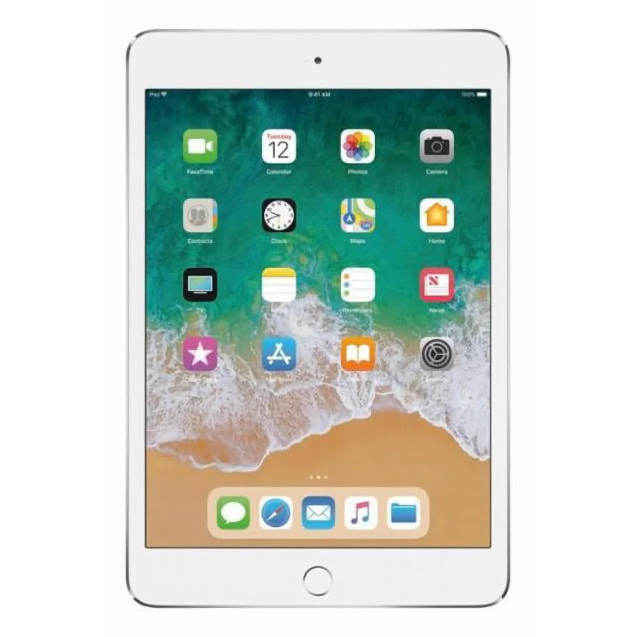 Restored Apple iPad Mini 4 128GB Silver Wi-Fi / (Refurbished)