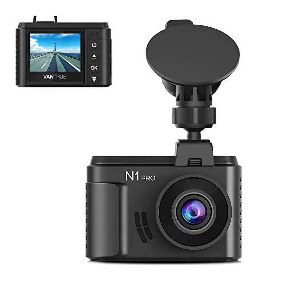 (Vantrue 128GB included)Vantrue  Pro Mini Dash Cam Full  1920x1080P Car Dash Camera 1.5 inch 160  DashCam with Sony Night Vision Sensor, 24 Hours Parking Mode, Motion Sensor, Collision Detection