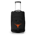 Black Texas Longhorns 21" Softside Rolling Carry-On Suitcase