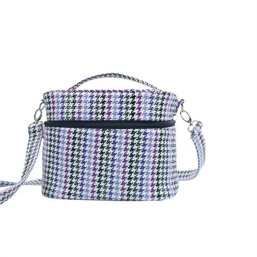 Picnic Gift 7220- Mojito-Four In One Insulated Cosmetics Bag, Houndstooth