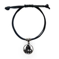 Germany Famous Building Architecture Bracelet Leather Rope Wristband Black Jewelry
