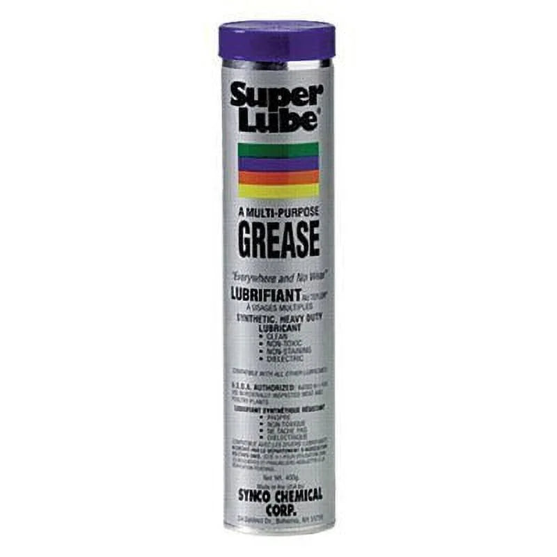 Super Lube 21030 Multi-Purpose Synthetic Grease, 400 Gram Cartridge Pack of 12