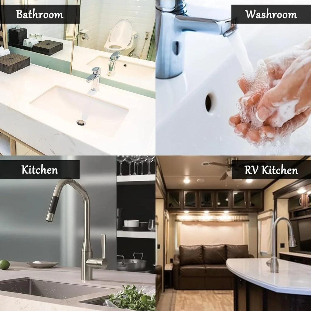 Bestwell 3PCS Faucet Absorbent Mat, Sea Bird Penguin Washable Sink Splash Guard Drip Catcher, Kitchen Bath Countertop Sinkmat Microfiber Drying Mats
