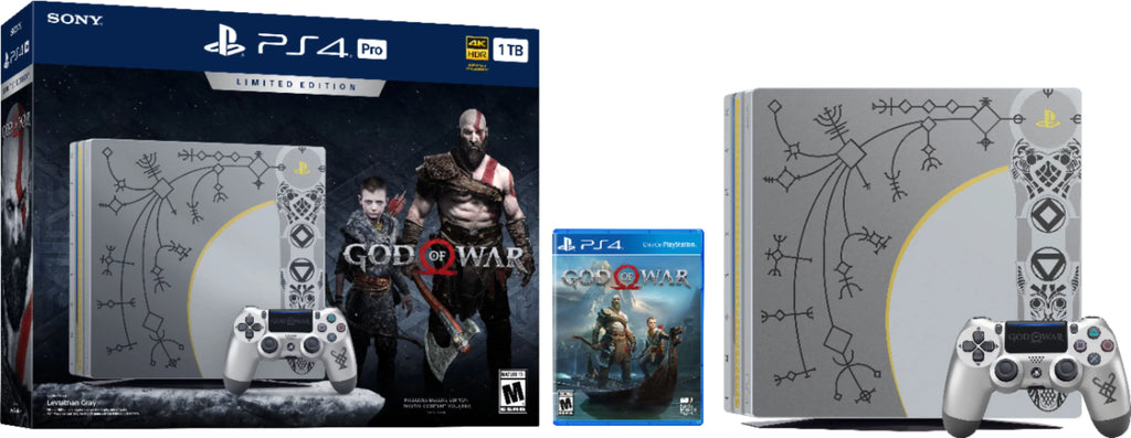 Used Sony PlayStation 4 Pro 1TB God of War Bundle, -7115B