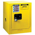 Justrite Yellow Countertop & Compact Cabinets, Manual-Closing Cabinet, 4 Gallon - 1  (400-890400)