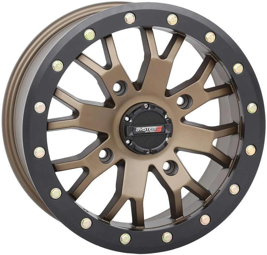 System 3 -4 Bronze (4+3) 15" Wheels 32" Trail Saw 2.0 Tires Can-Am Commander Maverick Renegade Outlander Defender