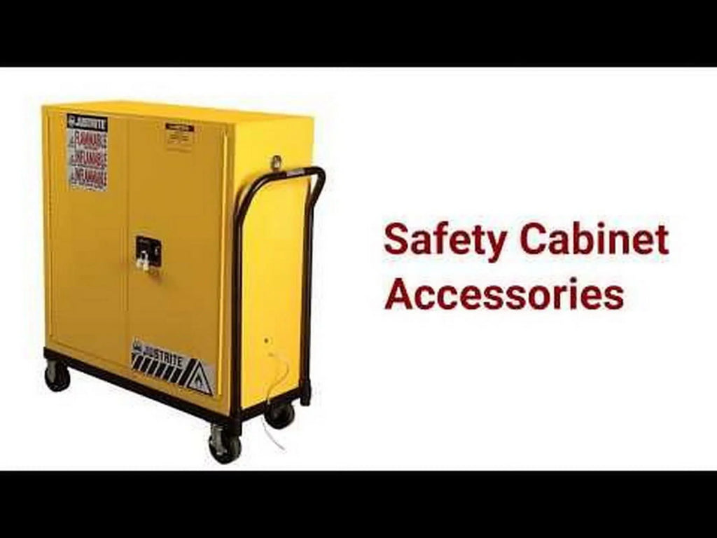 Justrite Yellow Countertop & Compact Cabinets, Manual-Closing Cabinet, 4 Gallon - 1  (400-890400)