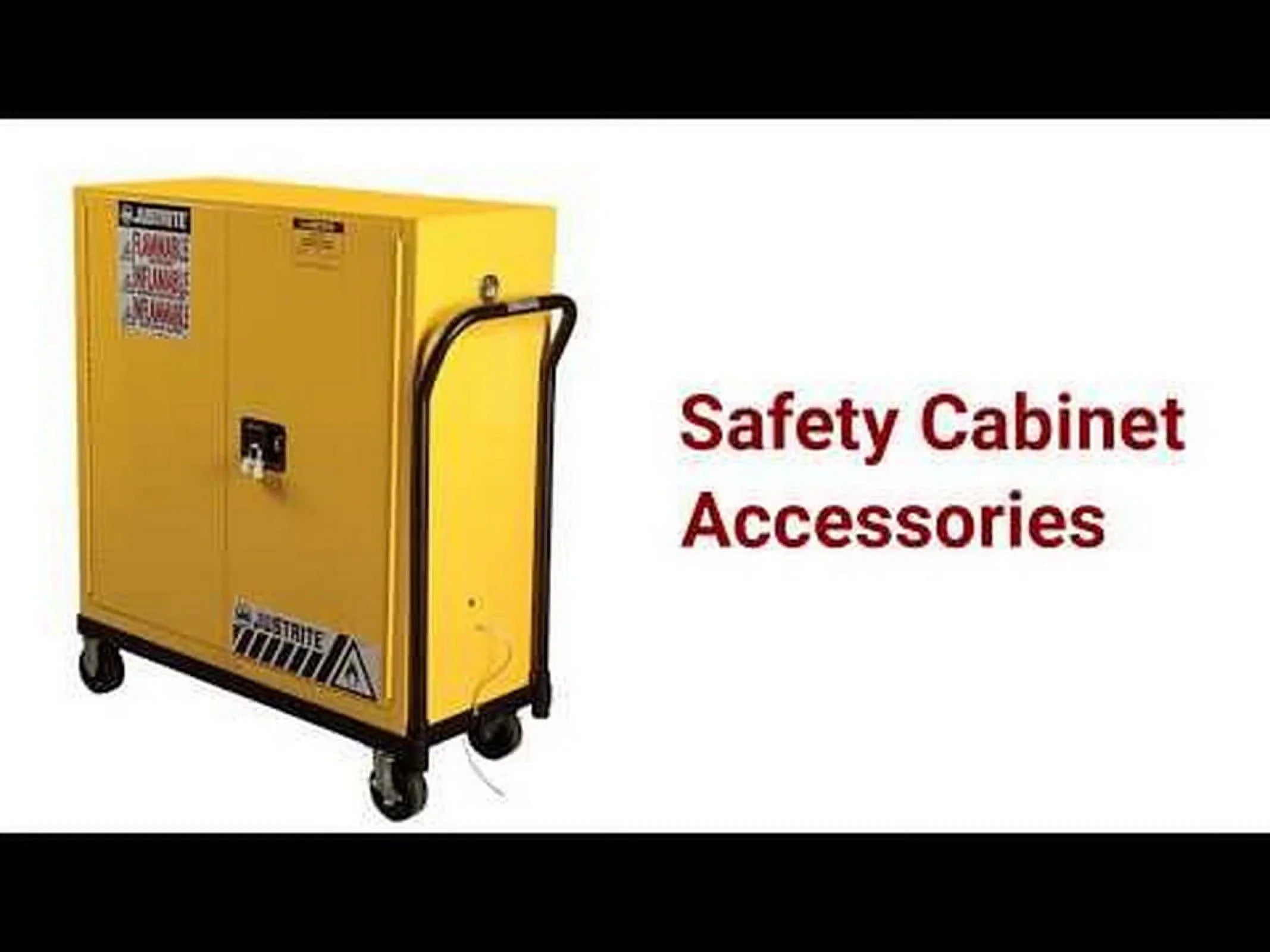 Justrite Yellow Countertop & Compact Cabinets, Manual-Closing Cabinet, 4 Gallon - 1  (400-890400)