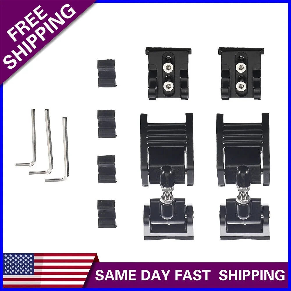 Onemayship 2 Pack Front Hood Latch Lock Catch for Jeep Wrangler  07-18  Secure Vehicle Protection-Black