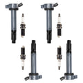 4 Ignition Coils and 4 Autolite Spark Plugs Compatible with 2007-2019 Lexus ES300h