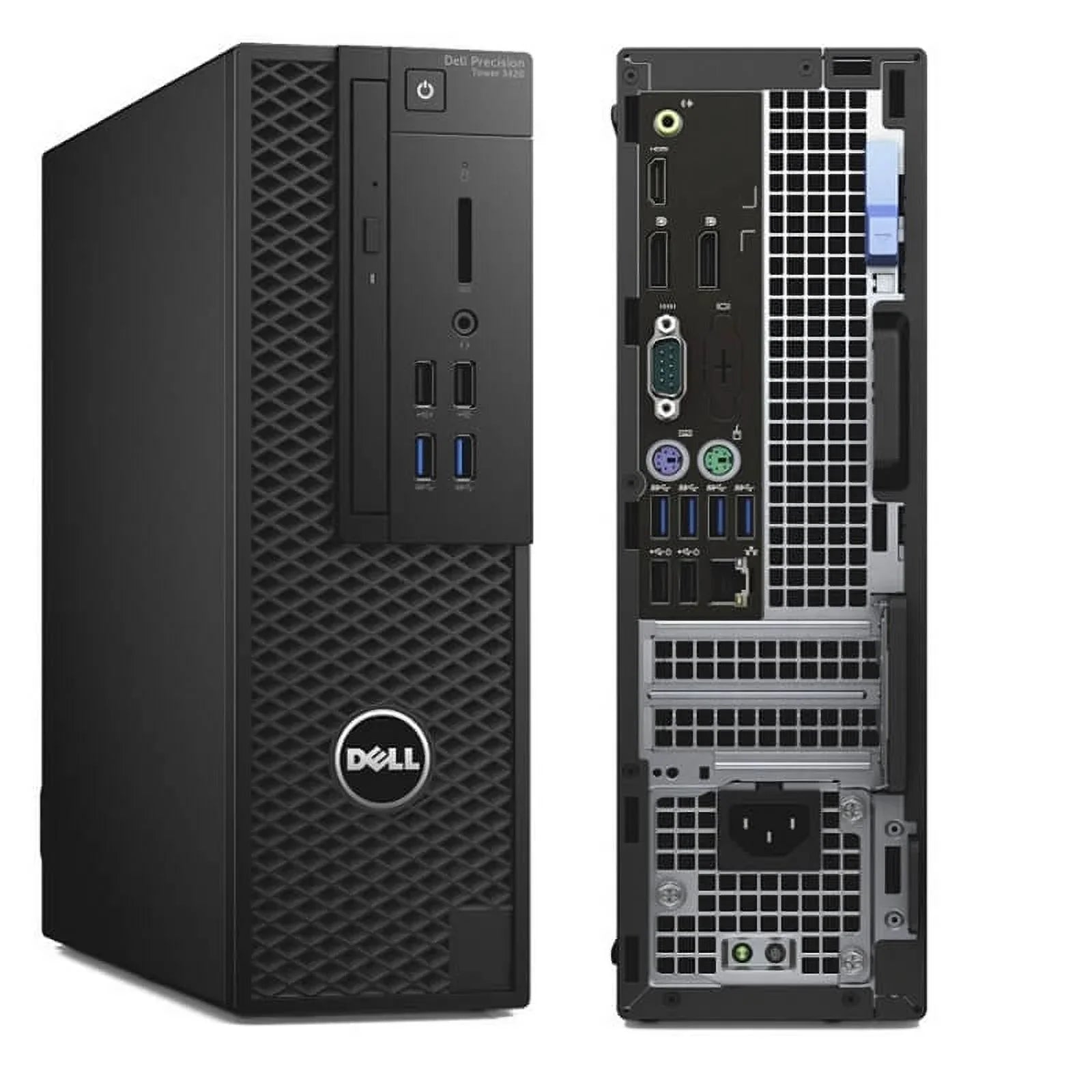 Used Dell Precision Tower 3420 Workstation i7-6700 4C 3.4Ghz 4GB 1TB NVMe  Win 10