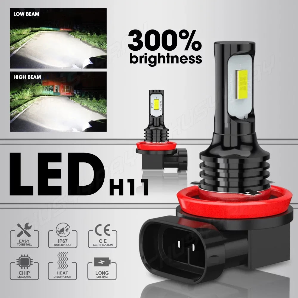 9005   Headlight Bulbs 9005/ High Beam   Low Beam Fog Light Combo 6Pcs